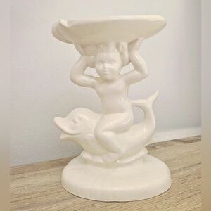 VINTAGE cherub trinket dish